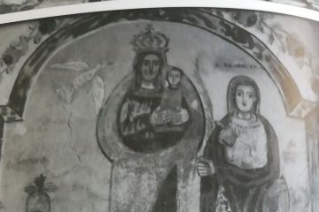 Dipinto murale situato al primo piano di un'abitazione, risalente al 1839.